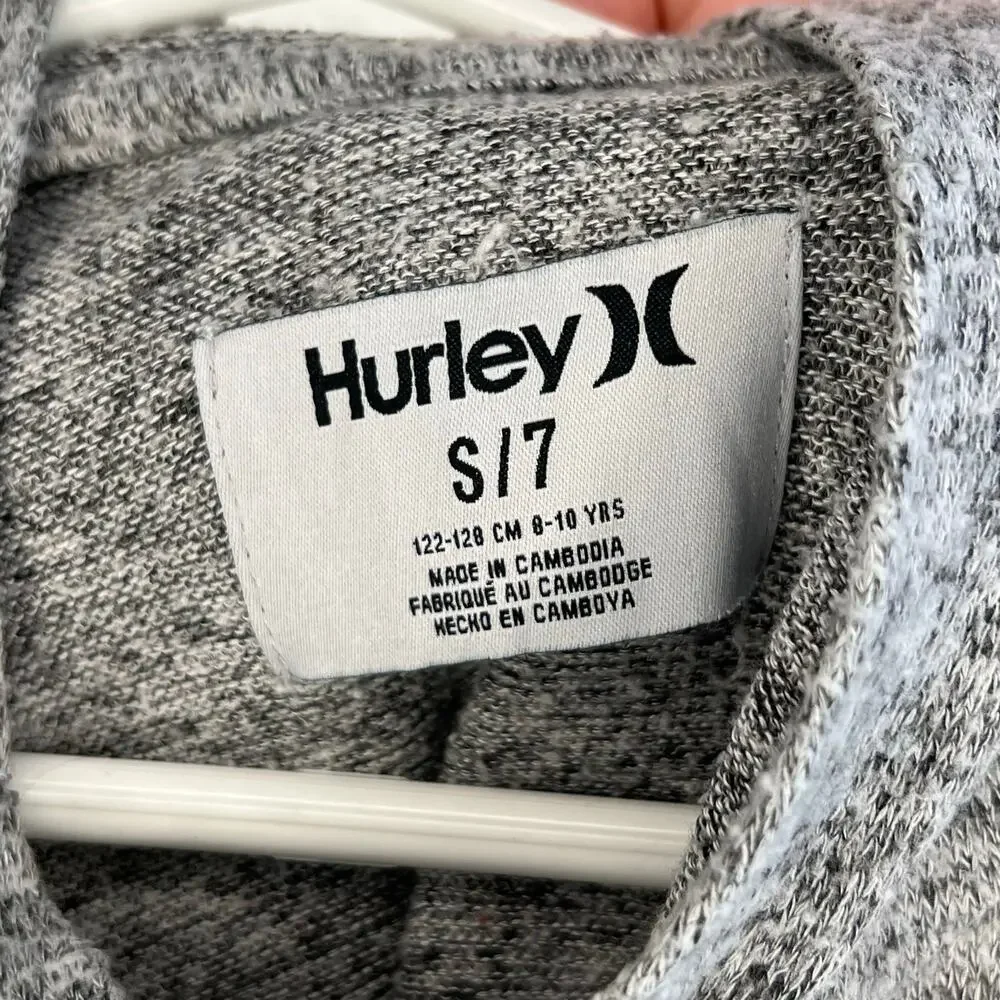 Girls' Hurley soft & light Hacci knit pullover hoodie Size Small (7)
